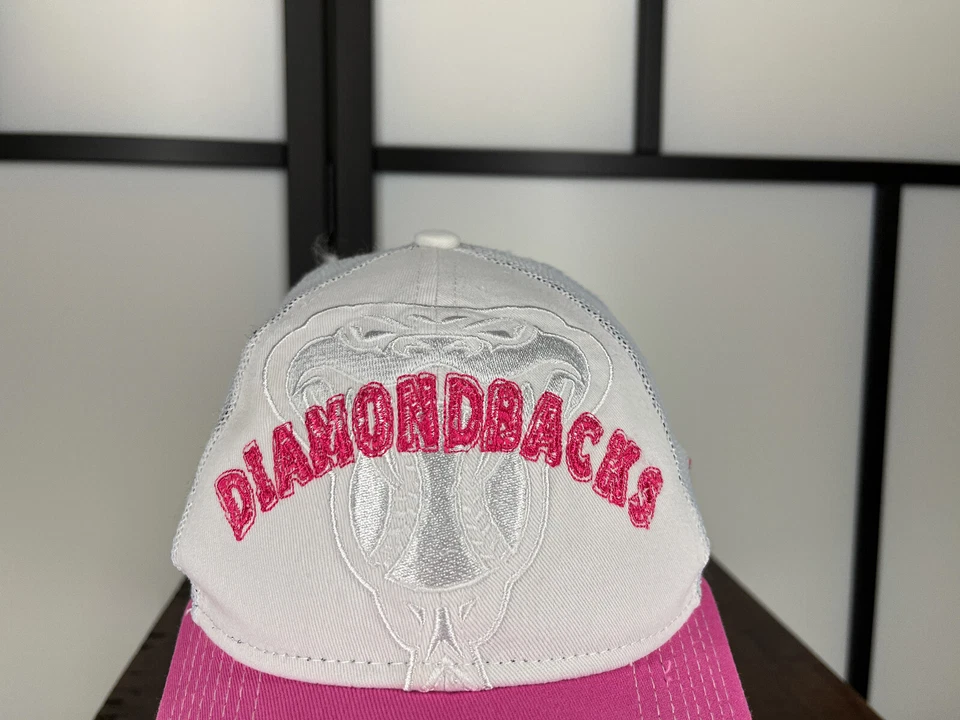 Gorra Arizona Diamondbacks Correa Trasera Juvenil Rosa MLB Camionero Poliéster 9Forty Foto 2 de 4