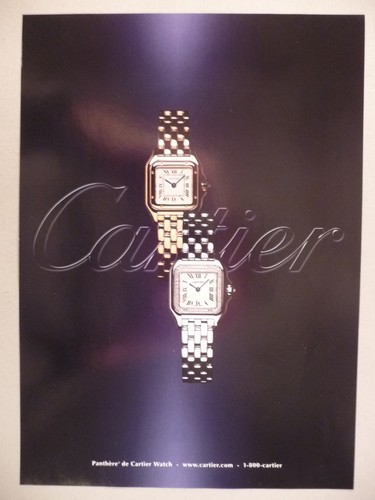 Cartier Wristwatch PRINT AD - 2001 ~~ Panthere de Cartier watch | eBay