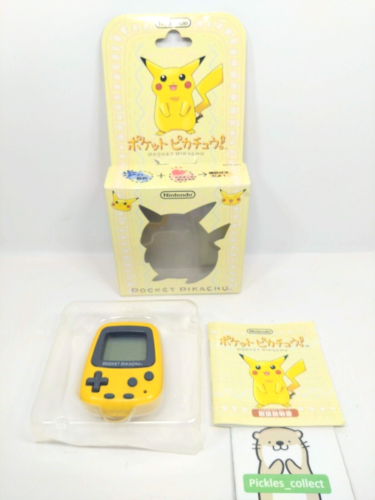 Pokemon Pocket Pikachu MPG-001 Yellow w/Box Pedometer Tested Nintendo 0302F - Afbeelding 1 van 23