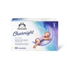 Amazon Brand - Mama Bear Disposable Overnight Baby Diapers, Hypoallergenic, N...