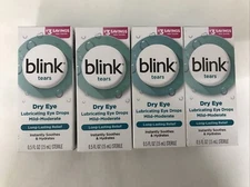 4 Boxes Blink Tears Dry Eye Lubricating Eye Drops, 5.0fl oz 15ml Exp 2026+