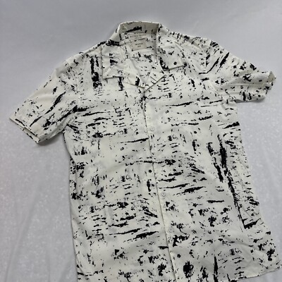RARE BOTTEGA VENETA PRE SPRING 2020 Mens Button Up VISCOSE Printed