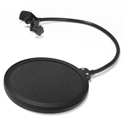 Mikrofon Popfilter drehbar mit Doppelschicht Inno-Gear Windschutz Schallschutz