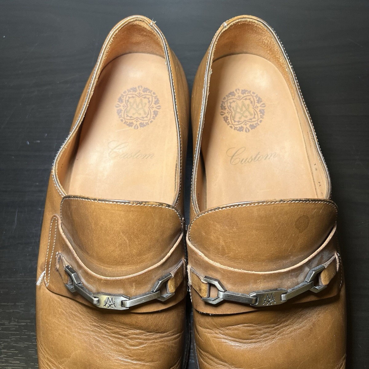Mezlan Doria Custom Horsebit Loafer Brown Leather Men