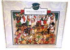 Byer's Choice Traditions Dog's Christmas Advent Calendar-19" x 15.5" x 3"