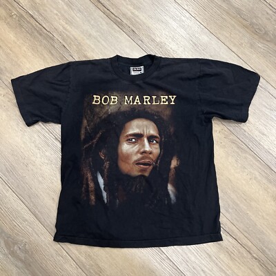 Vintage Bob Marley Single Stitch Large T-Shirt Wailers Reggae Band The Roxx Tag