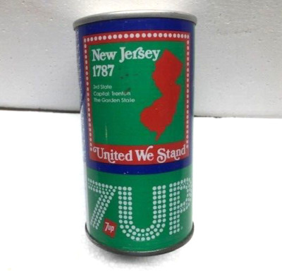 Vintage 1976 New Jersey Bicentennial 7-UP Soda Can