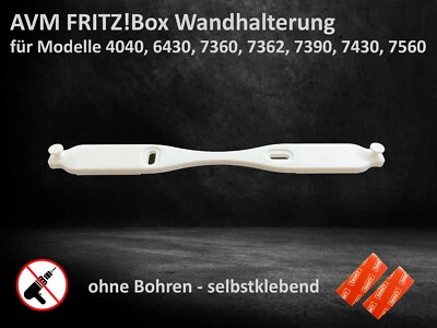 MAKOS-3D Router Wandhalterung / Halter AVM FritzBox 4040 6430 7360 7362 7390 7430 7560