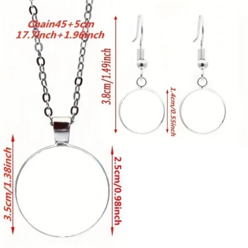 Sunflower Plus Butterfly Design Round Hook Earrings Pendant Necklace 3pcs Set - Picture 5 of 6