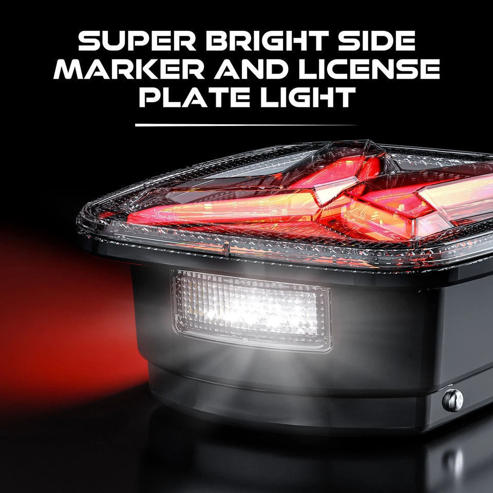 Luces traseras LED para Jeep Wrangler TJ 1996-2006 luz de freno trasera parada de giro reversa Foto 4 de 4