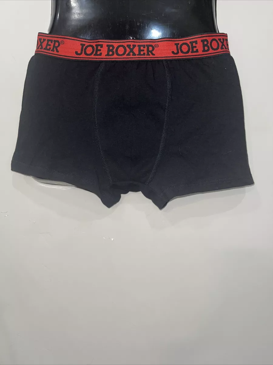 Joe Boxer Black Red Waistband Boxer Briefs Trunk Underwear Men s Small 30 32