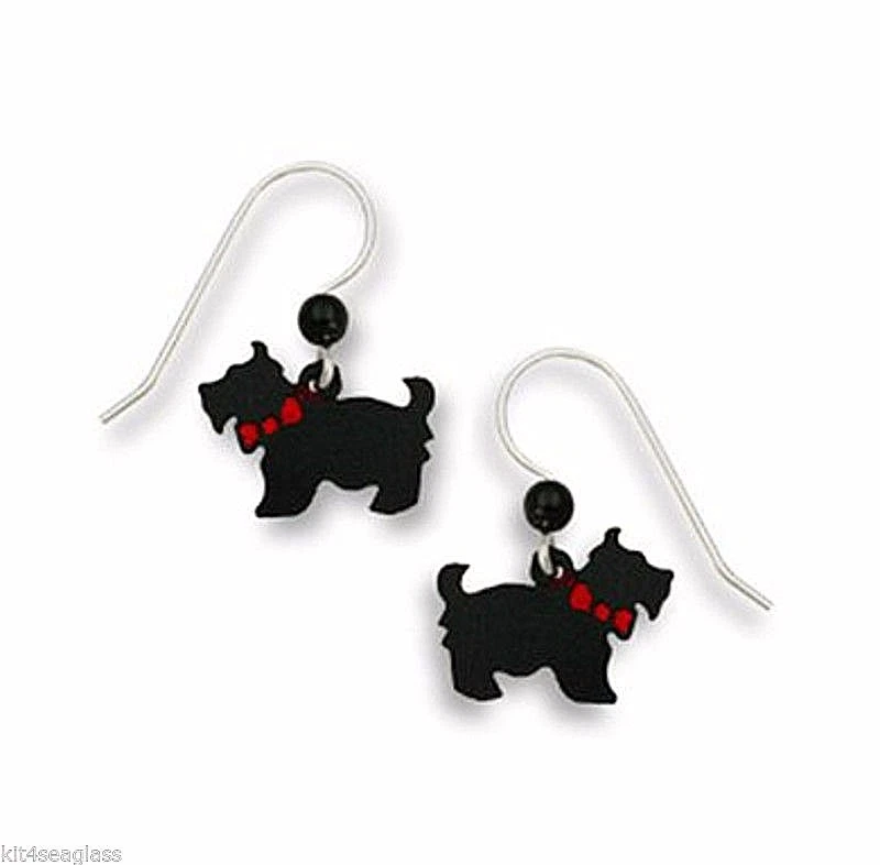 Scottie dog earrings clearance