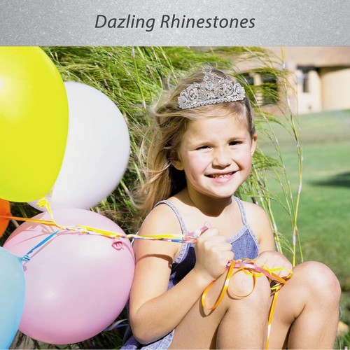 8th Birthday Accessories for Girls - Silver Tiara & Sash with 'It's My 8th Bi... - Picture 6 of 7