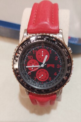 ◤◥Marlboro：F1レーシングワールドタイムウォッチ◆限定♛Vintage Marlboro Racing Chronograph Watch World Championship F 1 Mclaren