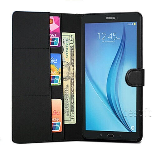 PU Leather Stand Case Cover Skin fits Samsung Galaxy Tab E 8.0inch SM-T377A AT&T