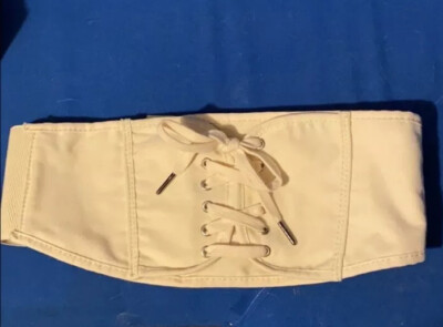 Torrid corset belt NWT cream canvas/Brand display picture 3