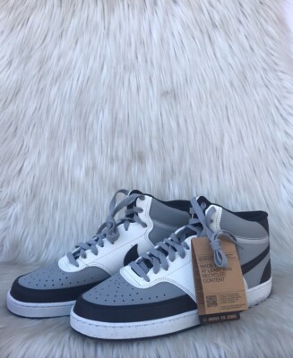 Nike COURT VISION MID NN Mens Lt Smoke Grey/Black-Sail Sz  display picture 3