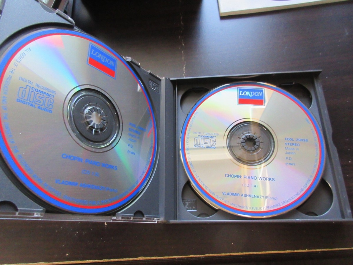 Vladimir Ashkenazy Chopin Complete Piano Works Japan CD Box Signed