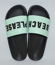 VICTORIA'S SECRET PINK MINT BEACH PLEASE SLIDES FLIP FLOPS SANDALS LARGE 9 10