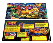 Stern Avengers Infiniti Quest Pinball Custom Apron Instruction Cards 