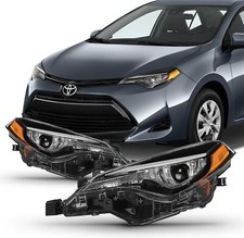 For 2017 2018 2019 Toyota Corolla Le Ce Headlight Assembly Led Passenger Driver