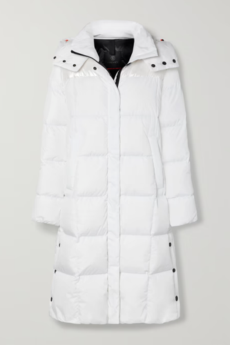 Bogner Fire + Ice Barna Quilted Shell Down Coat White Size EU42 US 12 L NWT $690