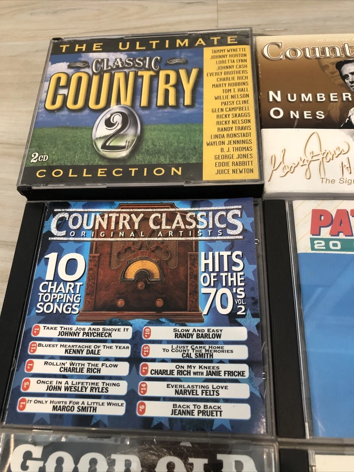 Huge 14 Classic Country CDs Some Rare! Patsy Cline George Jones Loretta Lynn - Image 2 of 4