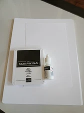 Stampin Up Ink Pad, Reinker, Cardstock - White