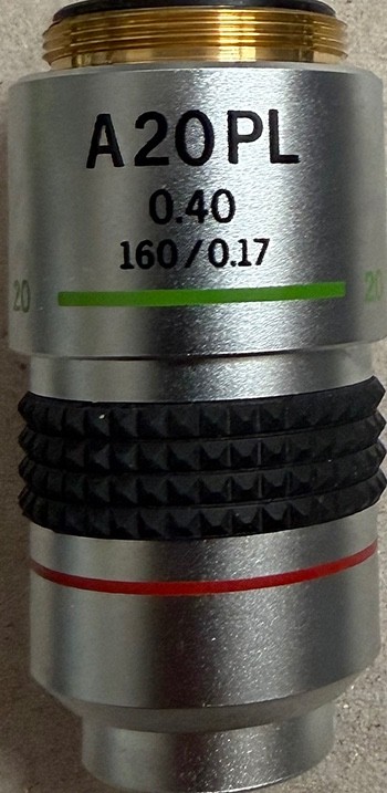 Olympus A 20PL 0.40, 160 / 0.17 Phase Contrast Microscope Objective