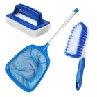 Hot Tub Cleaning Kit Accessories, Pool Skimmer Leaf Net Fine Mesh Net, Scrubbing