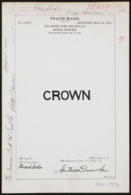 Photo:[ The Crown Cork and Seal Co. for Crown brand Bottle Closures]