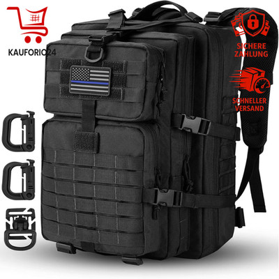 Taktischer Rucksack Cooper 40L Schwarz Molle-System