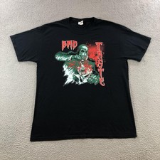 Bad Taste Shirt Mens Large Black Horror Movie Graphic Fruit of the Loom Tee