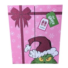 NIB 2026 The Grinch Pink Slippers Gift Box size M/L 8 9 10