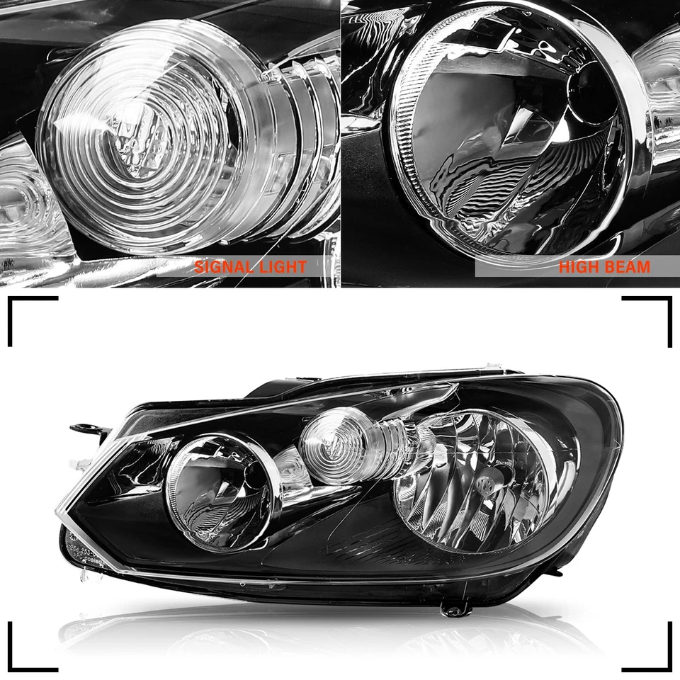 Conjunto de faros diestros+derechos para Volkswagen GTI Golf Jetta Sportwagen MK6 2010-2014 Foto 4 de 4