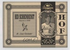 2005 Donruss Timeless Treasures Hall of Fame Gold 22/25 Red Schoendienst HOF s1i