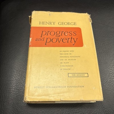 Progress and Poverty by Henry George 1960 Robert Schalkenbach Foundation  HC DJ