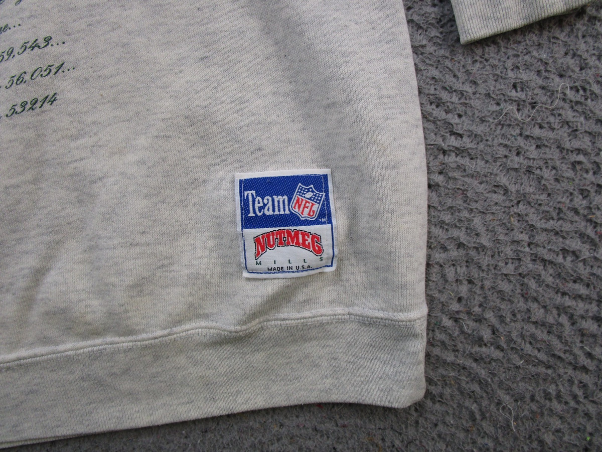 VTG 90s Nutmeg Green Bay Packers NFL Central Division Crewneck L USA Made Read View 5