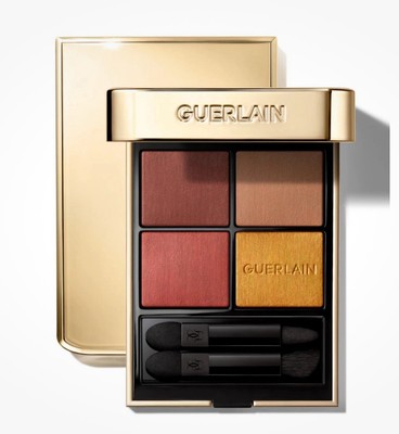 Guerlain Ombres G Eyeshadow Quad 214 Exotic Orchid BURGUNDY, A BROWN AND A GOLD