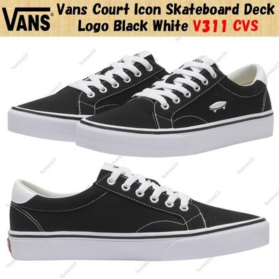 Vans Court Icon Skateboard Deck Logo Schwarz Weiß V311 CVS Herren Gr.