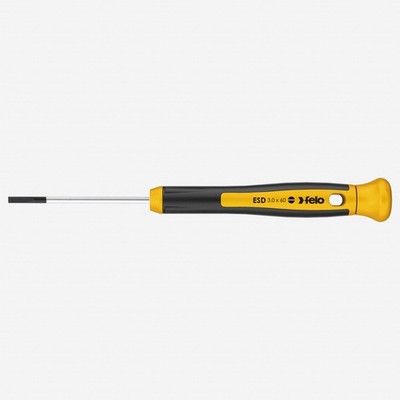 Felo 31810 ESD 2.5 x 60mm Precision Slotted Screwdriver