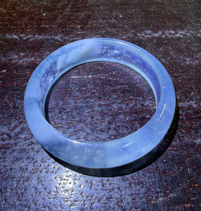 Very Fine Vtg. Chinese HK Export Aquamarine Bangle
