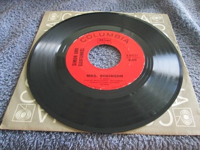 SIMON AND GARFUNKEL-Mrs. Robinson- 45 COLUMBIA-NM- HEAR