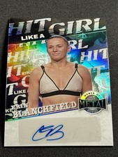 ERIN BLANCHFIELD 2025 LEAF METAL WOMEN OF SPORT PRIZM SILVER 9/10 AUTO MMA 🔥