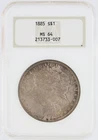 1885 Morgan Silver Dollar NGC MS64 S$1 Philadelphia Minted No Reserve
