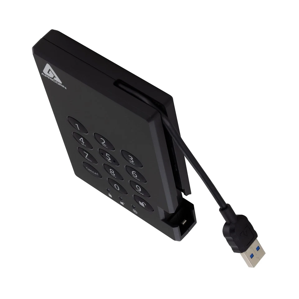 Apricorn Aegis Padlock 128 GB USB 3.0 SSD 256-Bit Encrypted Portable Drive (A... - Image 3 of 4