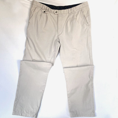 BRAX Eurex Mens Beige Chino Pants Size 28 Cotton Stretch Casual Flat Front