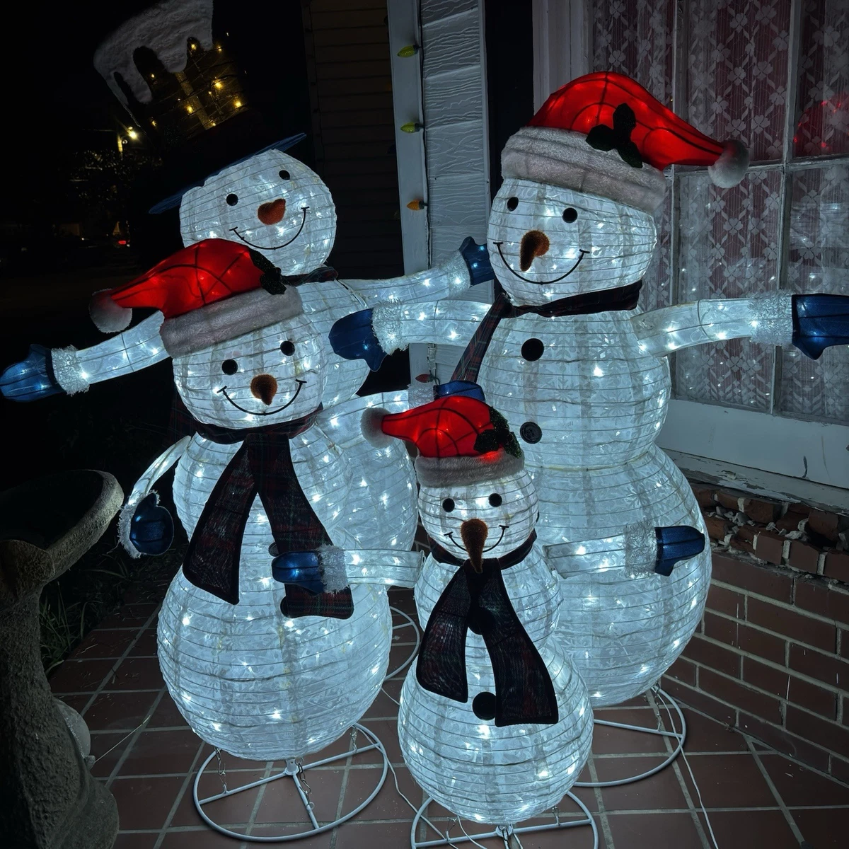 スノーマン飾り物(金属製) Metal Snowman Seasonal Yard Décor for sale - eBay