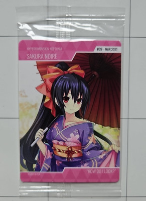 IFI's Store Idea Factory Iffy Card MAR 2021 #09 Hyperdimension Sakura Noire