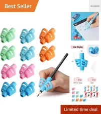 Pencil Grips for Kids Handwriting, 20 PCS 10 Finger Grips+10 Clips, Pencil Ho...